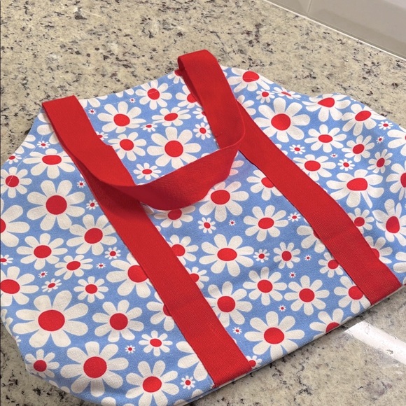 Handbags - Floral Canvas Tote Bag NWOT